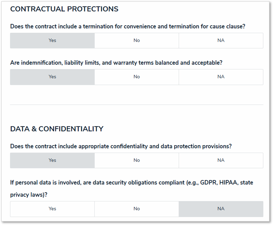 Contract Checklist 2